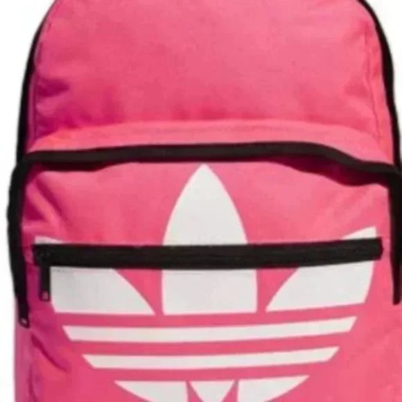 Pink White Adidas Original Trefoil Pocket Backpack